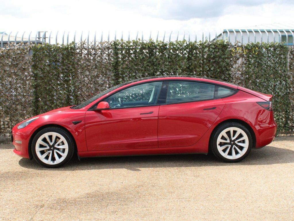 Tesla Model 3 Saloon SG22YEL Red #5