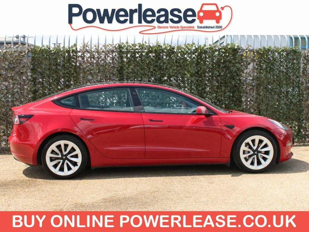 Tesla Model 3 Saloon SG22YEL Red #4