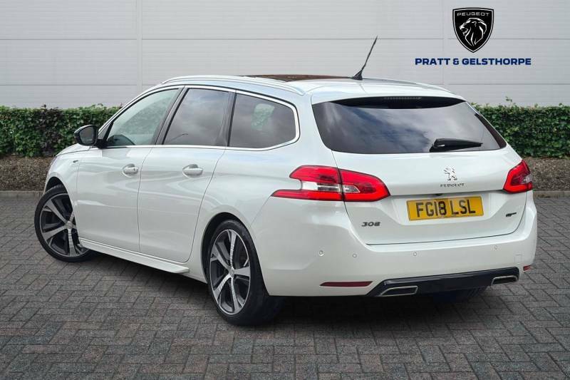 Peugeot 308 SW 2.0 Bluehdi 180 Gt Eat8 White #3
