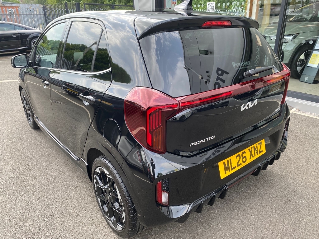 Kia Picanto 1.0 Gt-line ML26XNZ Black #4