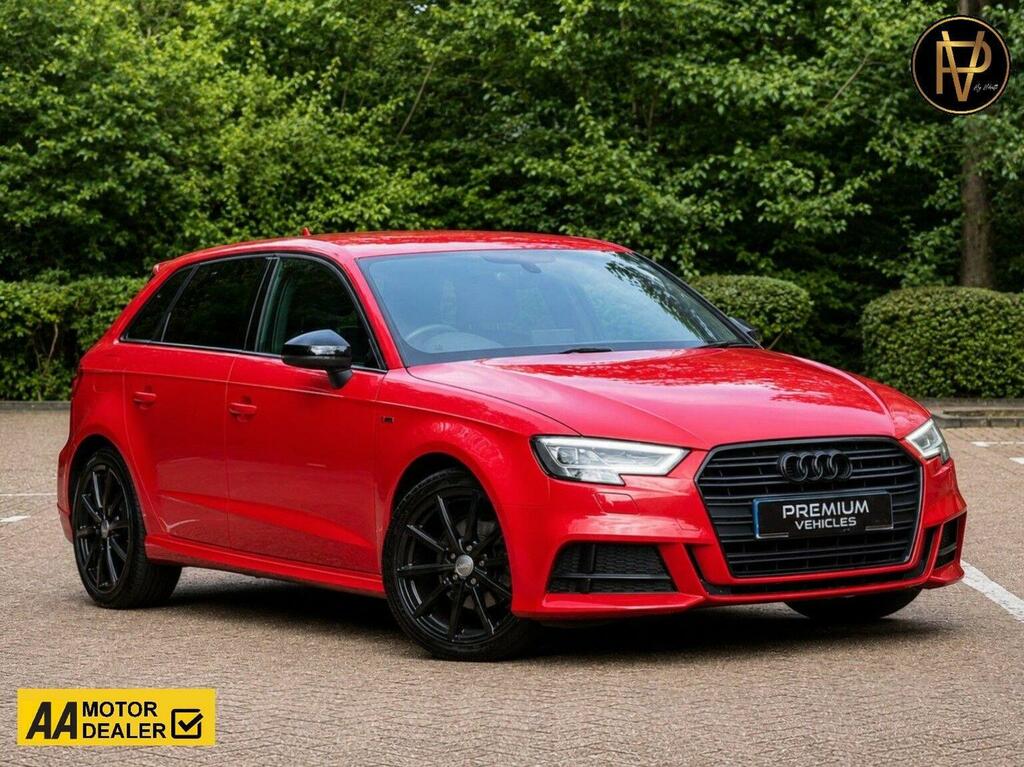 Audi A3 Hatchback 1.6 Tdi Black Edition Sportback S Tronic Red