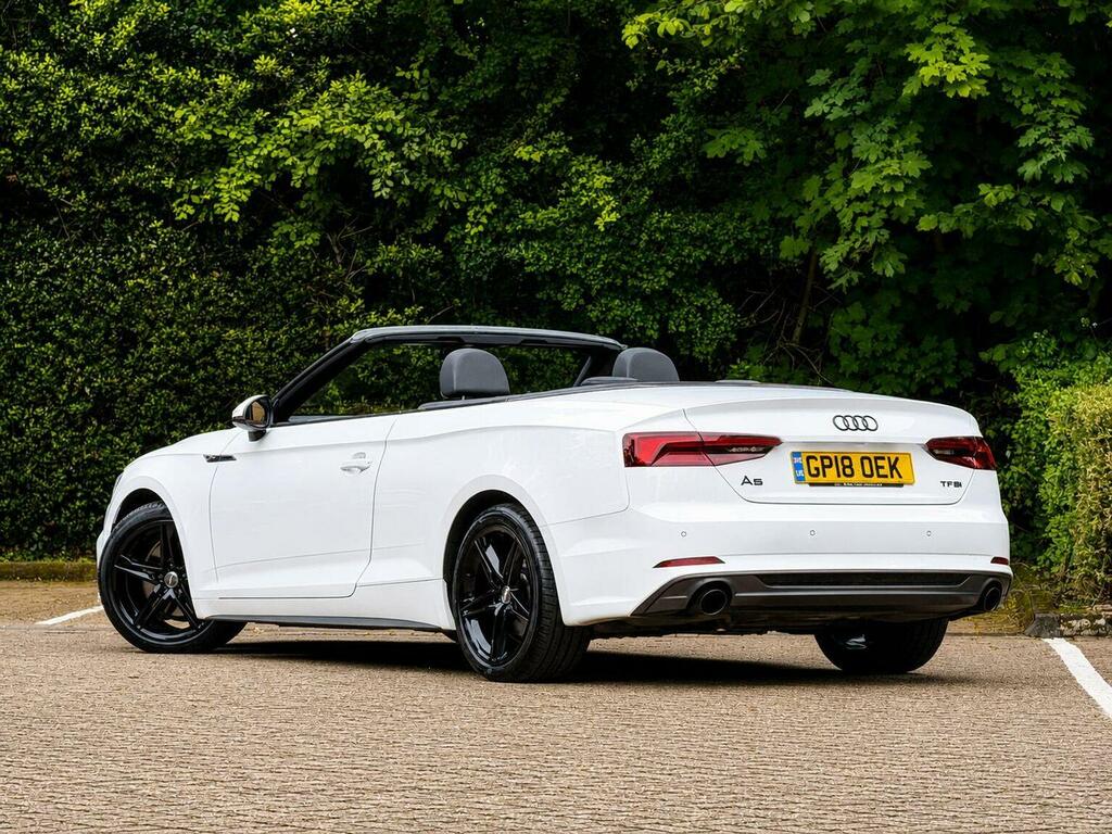 Audi A5 Convertible 2.0 Tfsi S Line S Tronic Euro 6 Ss GP18OEK White #2