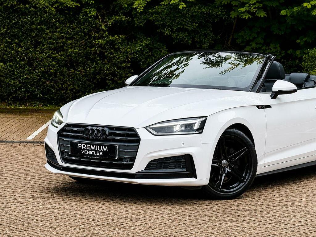 Audi A5 Convertible 2.0 Tfsi S Line S Tronic Euro 6 Ss GP18OEK White #6