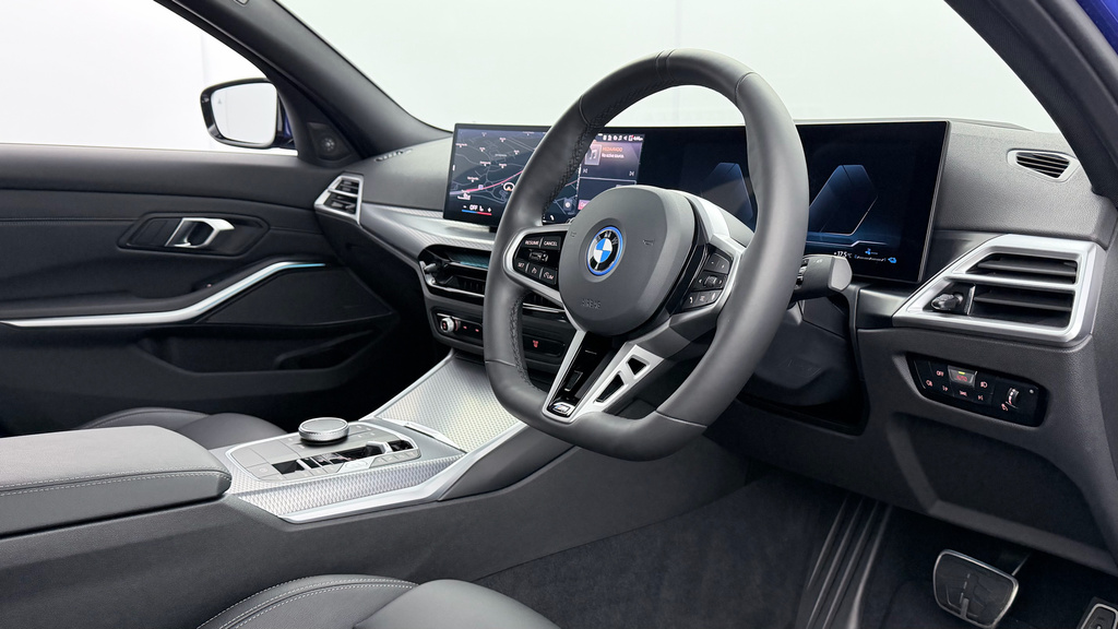 BMW 3 Series 330E M Sport Saloon UXZ9414 Blue #6