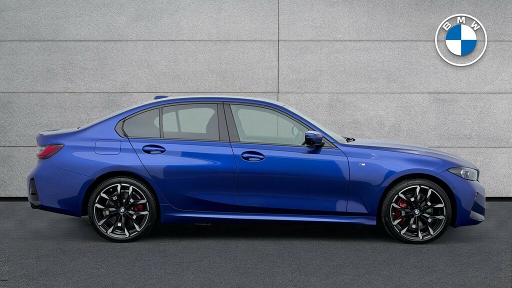 BMW 3 Series 330E M Sport Saloon UXZ9414 Blue #3