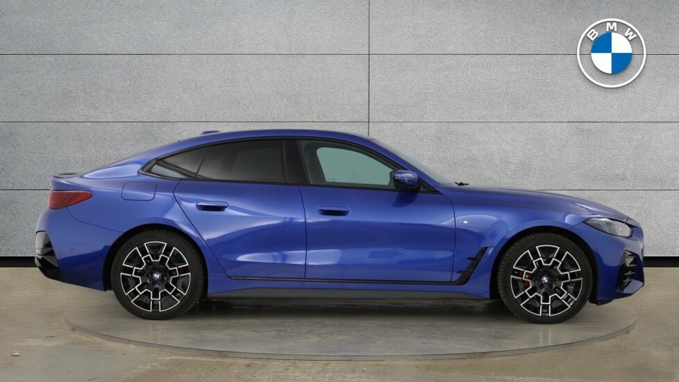 BMW i4 I4 Edrive40 M Sport YG75FCJ Blue #3