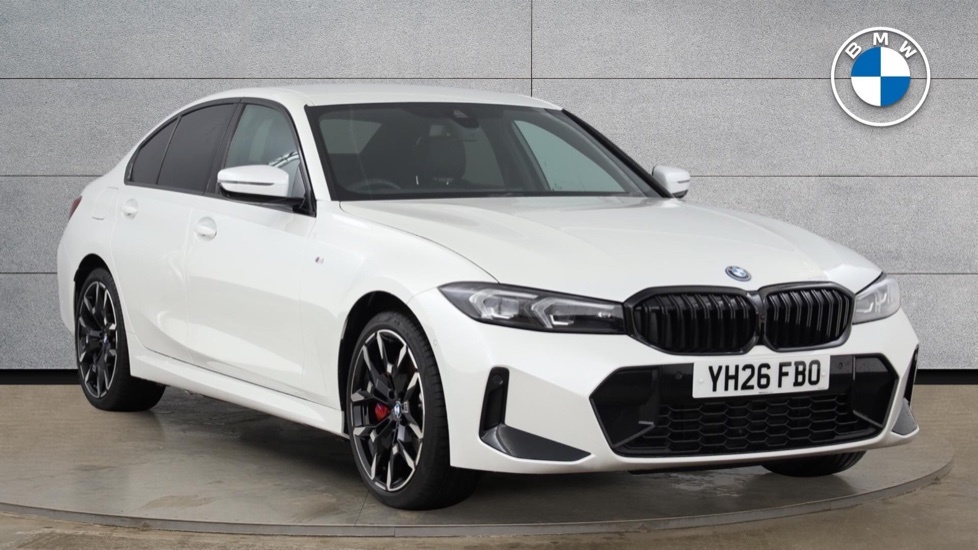 BMW 3 Series 330E M Sport Saloon YH26FBO White
