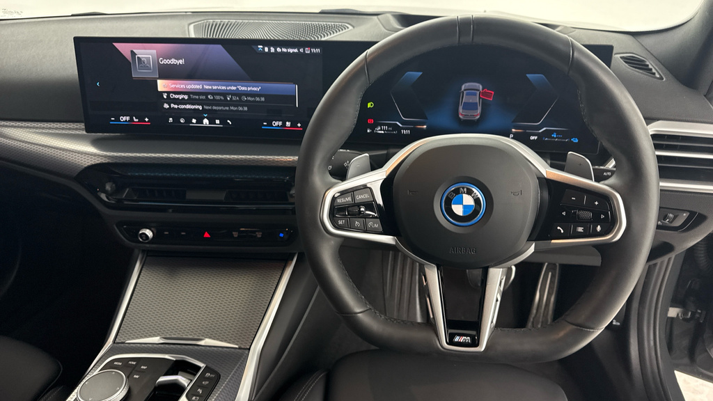 BMW 3 Series 330E M Sport Saloon YD25JDH Grey #5