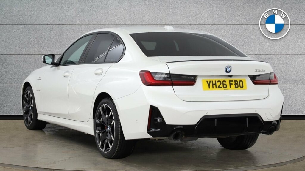 BMW 3 Series 330E M Sport Saloon YH26FBO White #2