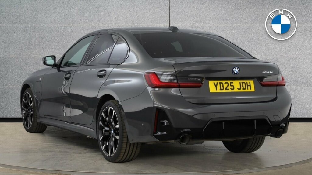 BMW 3 Series 330E M Sport Saloon YD25JDH Grey #2