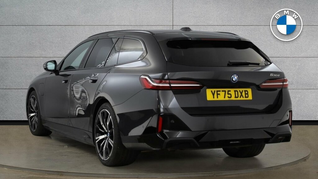BMW 5 Series 530E M Sport Touring YF75DXB Grey #2