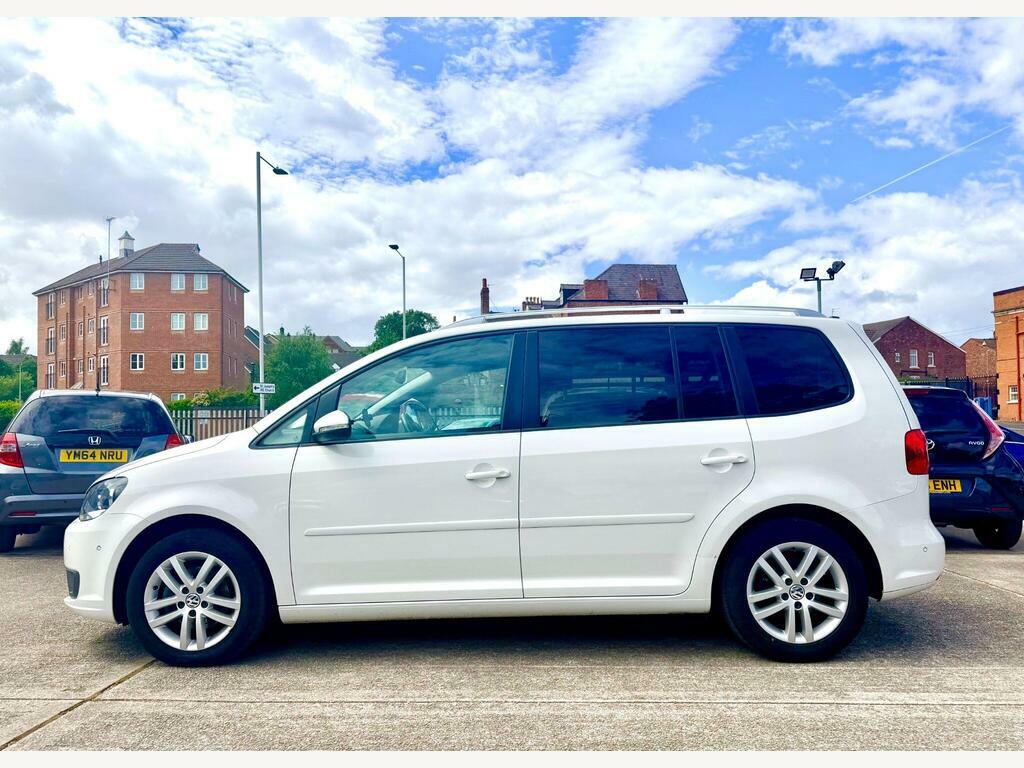 Volkswagen Touran 1.6 Tdi Se Dsg Euro 5 White #2