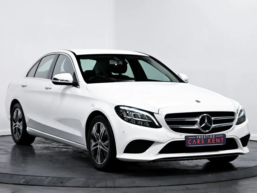 Mercedes-Benz C Class 1.5 C200 Mhev Eq Boost Sport Saloon G-t White