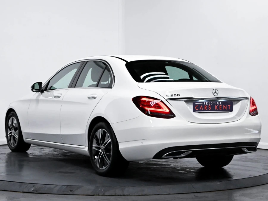 Mercedes-Benz C Class 1.5 C200 Mhev Eq Boost Sport Saloon G-t White #3