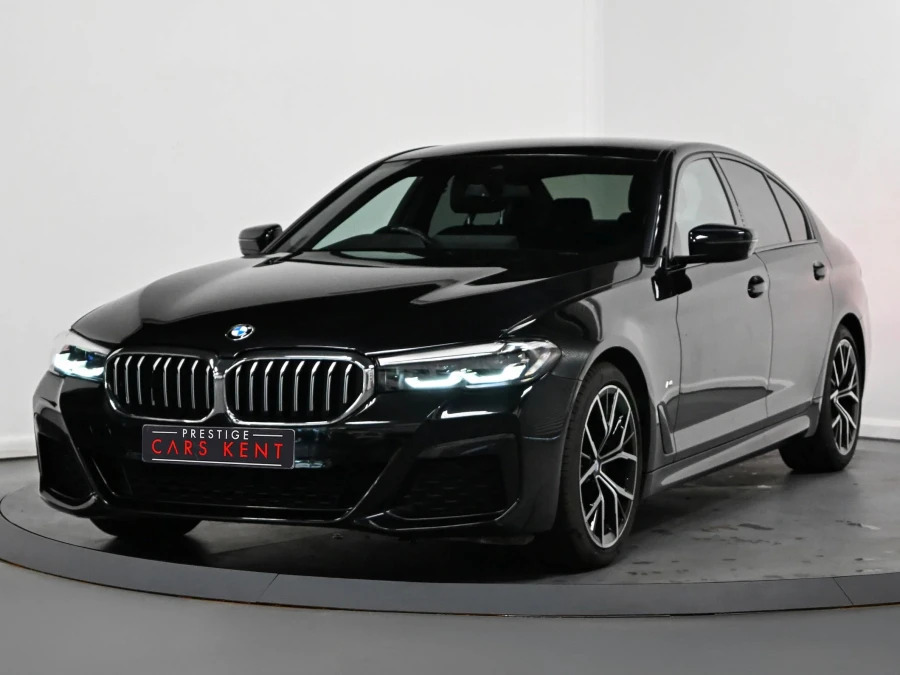 BMW 5 Series 520D M Sport Saloon LA72OCC Black #5
