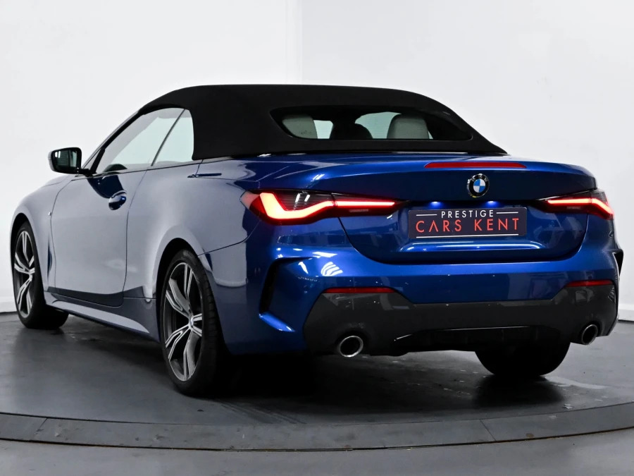 BMW 4 Series 420I M Sport Convertible Blue #3