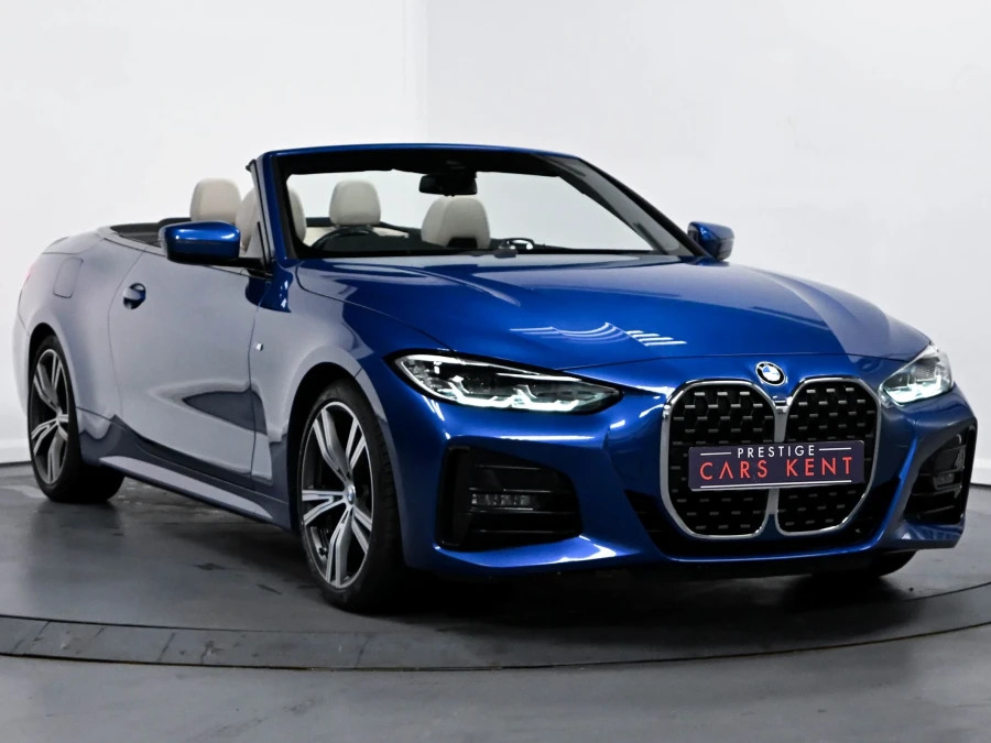 BMW 4 Series 420I M Sport Convertible Blue