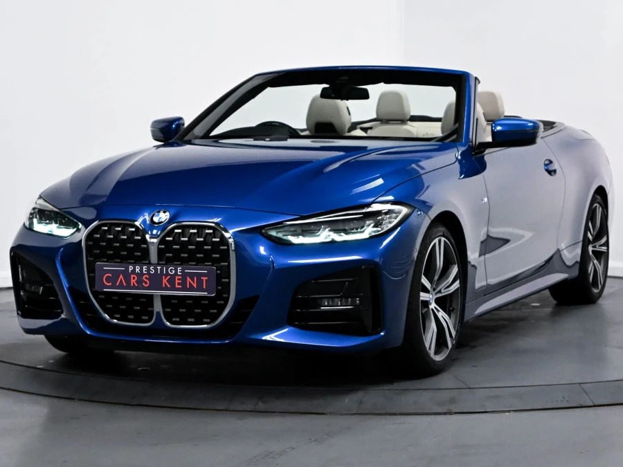 BMW 4 Series 420I M Sport Convertible Blue #5