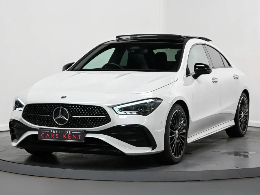 Mercedes-Benz CLA Class 1.3 Cla200h Mhev Amg Line Premium Plus Coupe KS73FWP White #5
