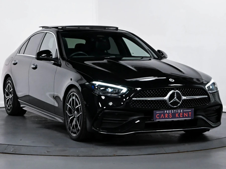 Mercedes-Benz C Class 2.0 C300h Mhev Amg Line Premium Saloon Petro Black