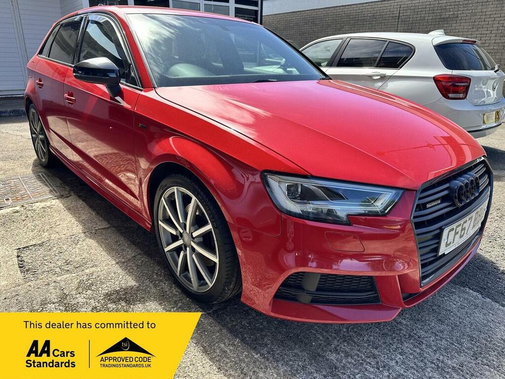Audi A3 Hatchback 2.0 Tdi Black Edition Sportback S Tronic Red