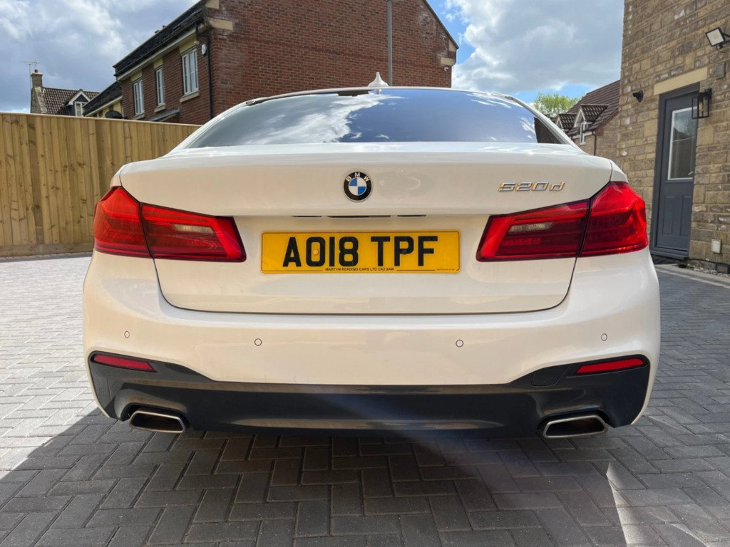 BMW 5 Series 2.0 520D M Sport Saloon AO18TPF White #6
