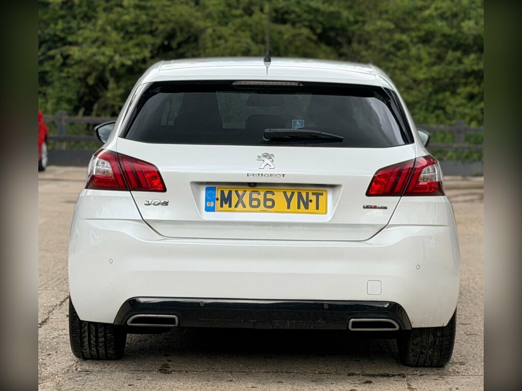 Peugeot 308 1.2 Puretech Gt Line Euro 6 Ss MX66YNT White #6