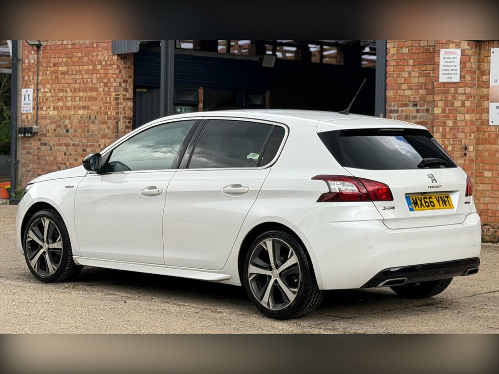 Peugeot 308 1.2 Puretech Gt Line Euro 6 Ss MX66YNT White #5