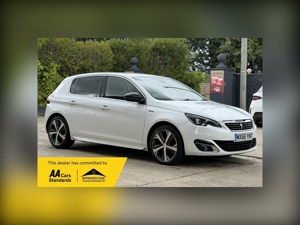 Peugeot 308 1.2 Puretech Gt Line Euro 6 Ss White