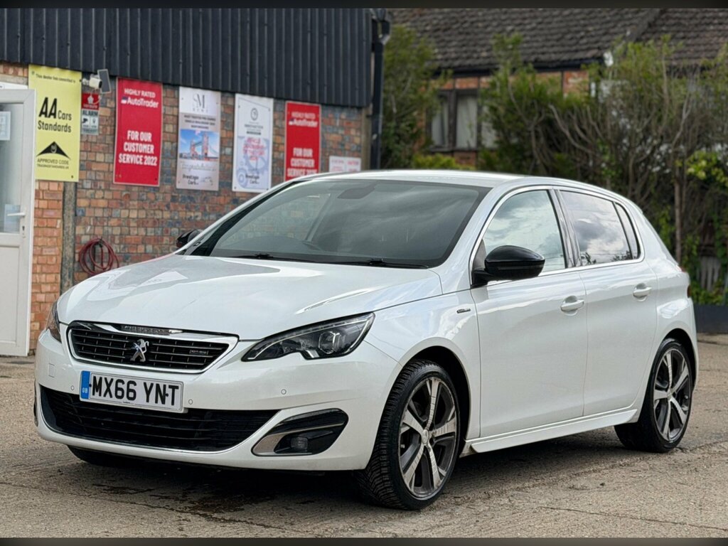 Peugeot 308 1.2 Puretech Gt Line Euro 6 Ss MX66YNT White #3