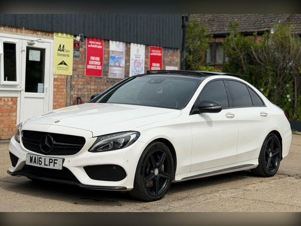 Mercedes-Benz C Class 2.1 C250d Amg Line Premium Plus 7G-tronic Euro WA16LPF White #2