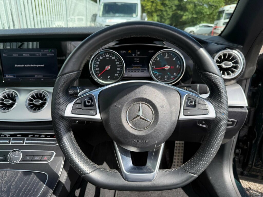 Mercedes-Benz E Class 2.0 E220d Amg Line Premium Cabriolet G-tronic E Green #6