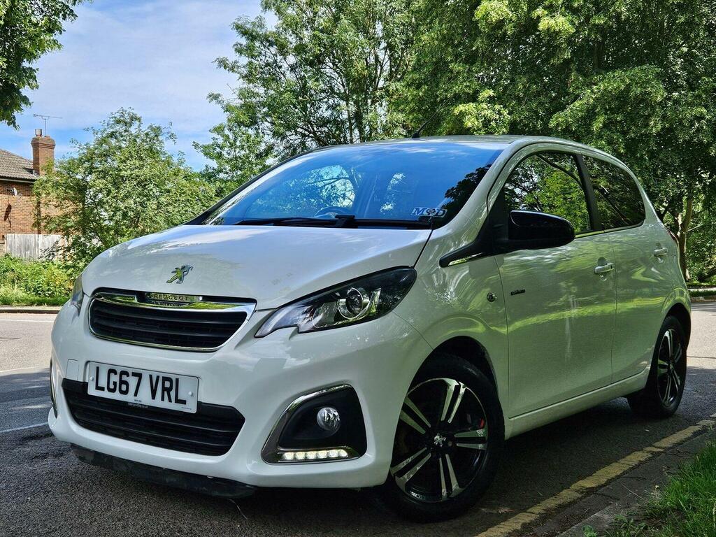 Peugeot 108 Hatchback 1.2 Puretech Gt Line Euro 6 201767 LG67VRL White #5