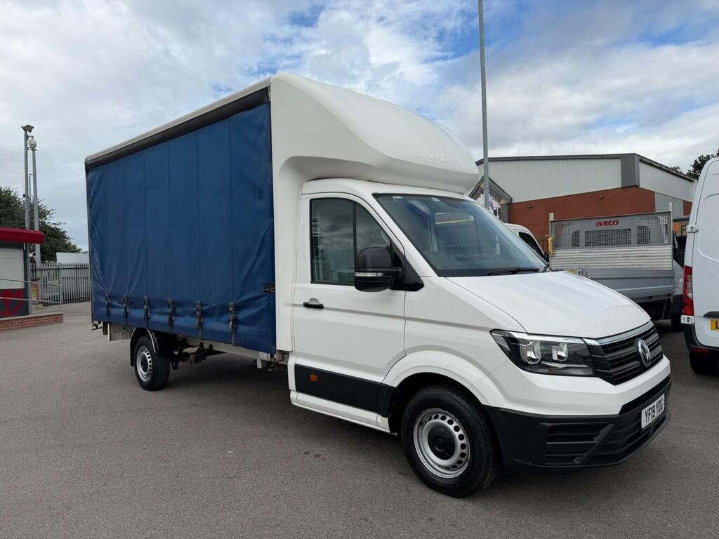 Volkswagen Crafter Curtain Side 2.0 Tdi Cr35 Startline Fwd Lwb Euro 6 YF19YDG White