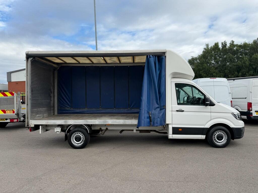 Volkswagen Crafter Curtain Side 2.0 Tdi Cr35 Startline Fwd Lwb Euro 6 YF19YDG White #4
