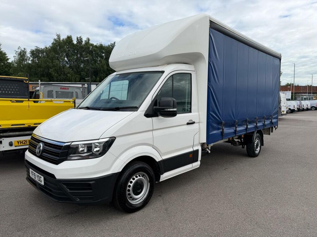 Volkswagen Crafter Curtain Side 2.0 Tdi Cr35 Startline Fwd Lwb Euro 6 YF19YDG White #3