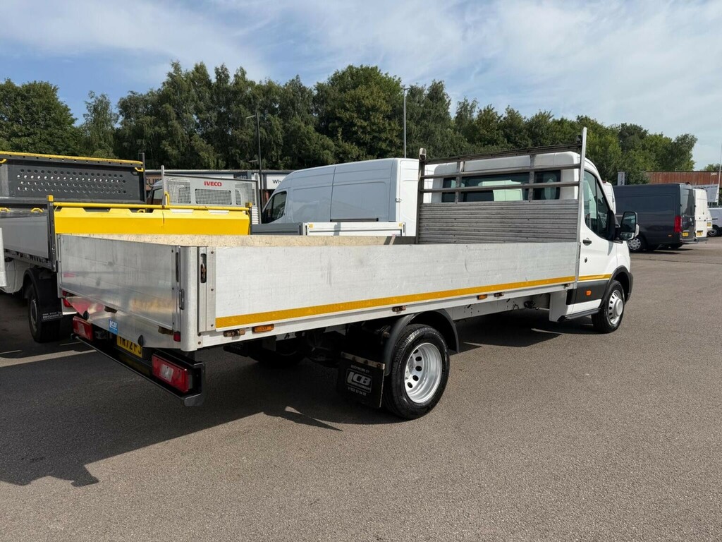 Ford Transit Custom Dropside 2.0 350 Ecoblue Hd Leader Rwd L4 Euro 6 YR72FJJ White #4