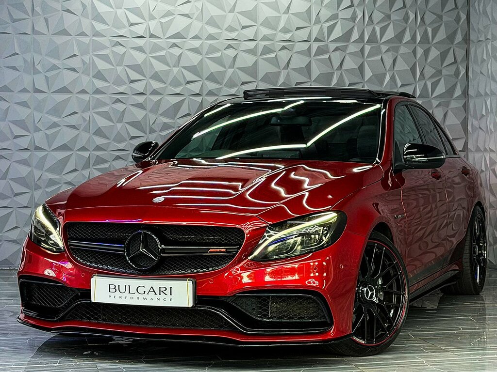 Mercedes-Benz C Class C63 V8 Biturbo Amg Panroof Full Dealer History Red