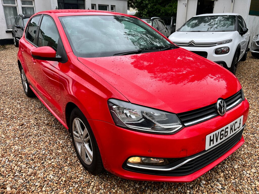 Volkswagen Polo 1.2 Tsi Bluemotion Tech Match Hatchback Red #3