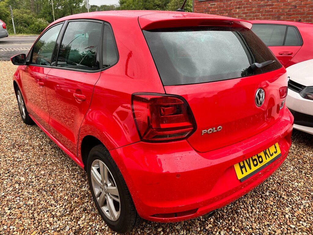 Volkswagen Polo 1.2 Tsi Bluemotion Tech Match Hatchback Red #6