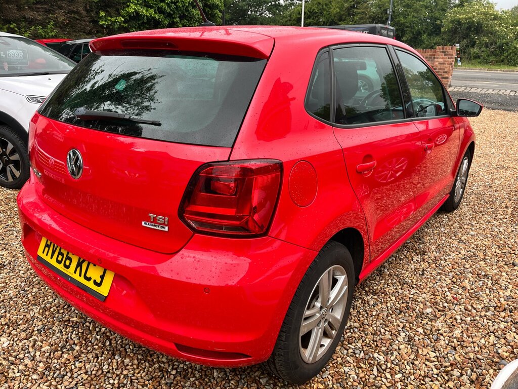 Volkswagen Polo 1.2 Tsi Bluemotion Tech Match Hatchback Red #4