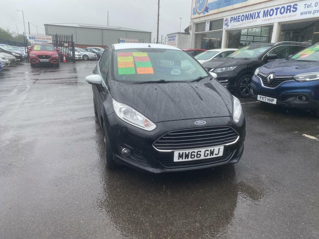 Ford Fiesta 1.25 Zetec Black Edition Euro 6 MW66GWJ Black #2
