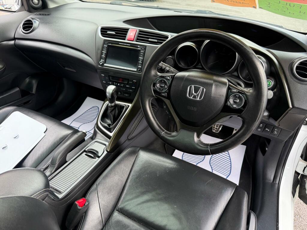 Honda Civic 1.6 I-dtec S Euro 5 Ss White #12