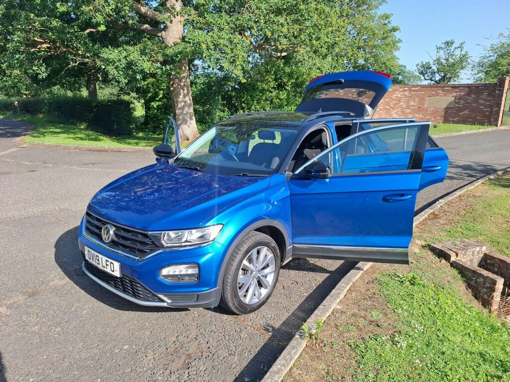 Volkswagen T-Roc 1.0 Tsi Design Euro 6 Ss OV19LFO Blue #3