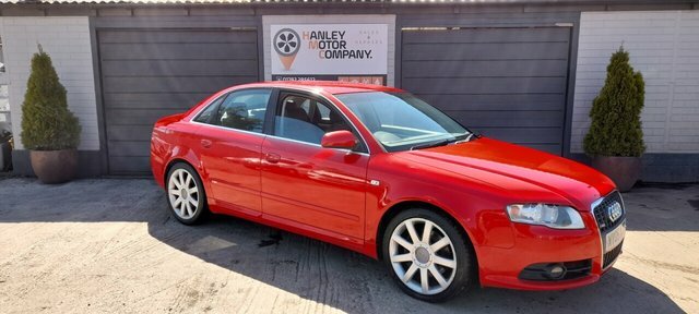 Audi A4 2.0 Fsi S Line Saloon Cvt 199 G Km 148 Red