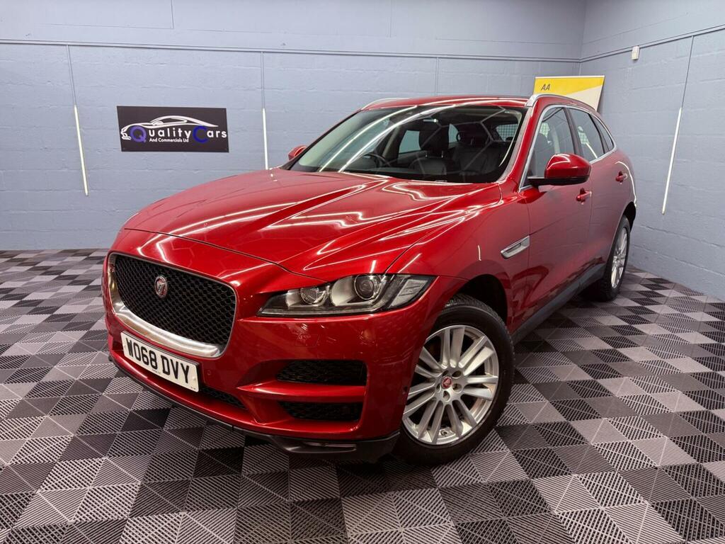 Jaguar F-Pace 2.0 D180 Portfolio Awd Euro 6 Ss WO68DVY Red #2
