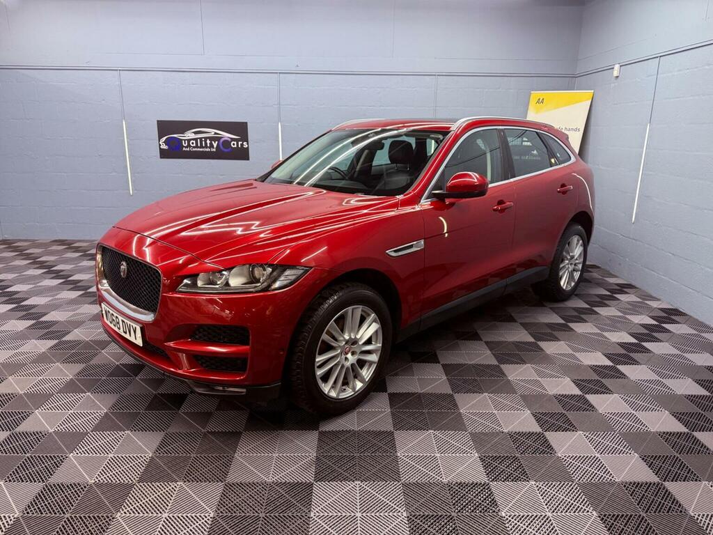 Jaguar F-Pace 2.0 D180 Portfolio Awd Euro 6 Ss WO68DVY Red #6