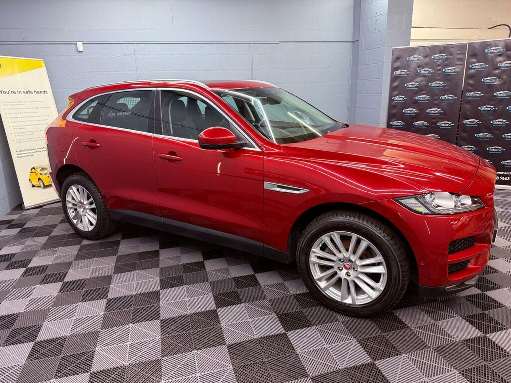 Jaguar F-Pace 2.0 D180 Portfolio Awd Euro 6 Ss WO68DVY Red #4