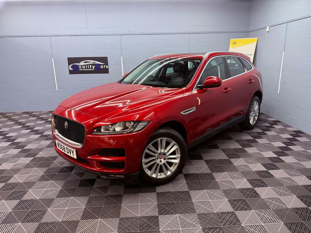 Jaguar F-Pace 2.0 D180 Portfolio Awd Euro 6 Ss WO68DVY Red #3