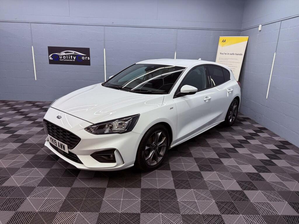 Ford Focus 1.0T Ecoboost St-line Euro 6 Ss YK19AWW White #6